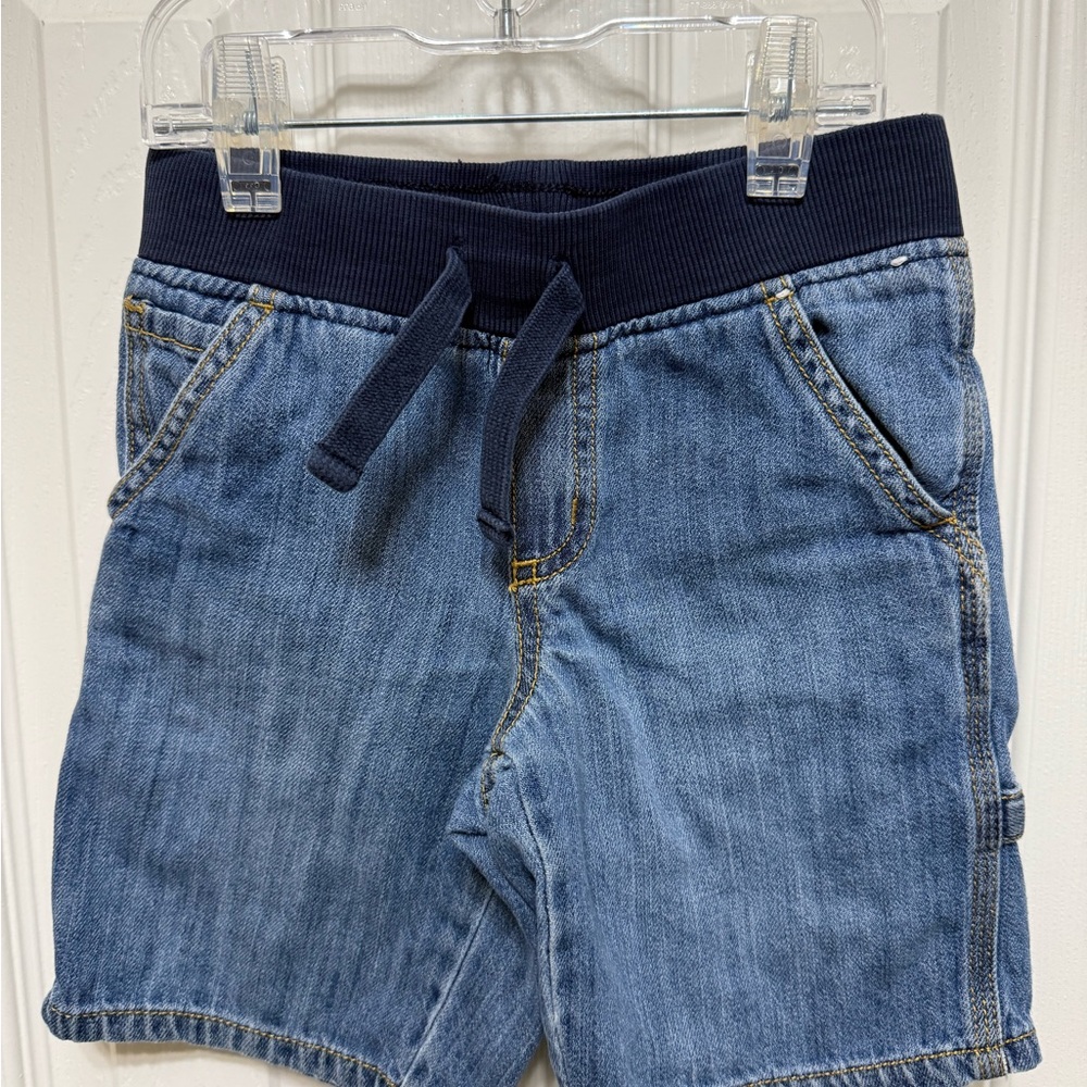 Gymboree Blue Denim Shorts with Navy Waistband